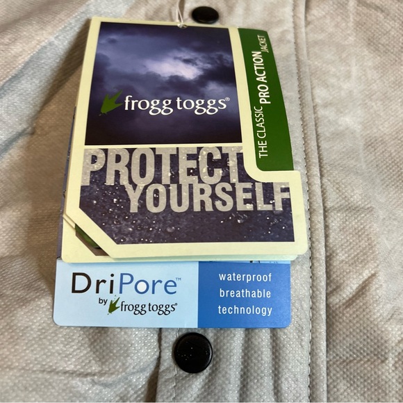Frogg Toggs Jacket Men's Large Charcoal Gray Rain Light Waterproof Full Zip NWT - Picture 7 of 16